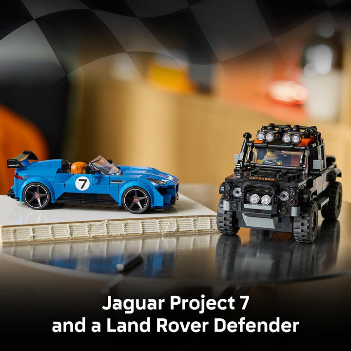 LEGO Speed Champions Proyecto Jaguar 7 y Land Rover Defender 7726...