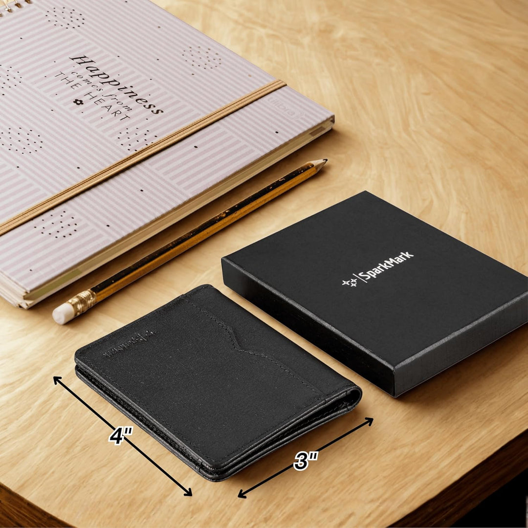 SparkMark Cartera delgada con bloqueo RFID para hombres | Cartera d...