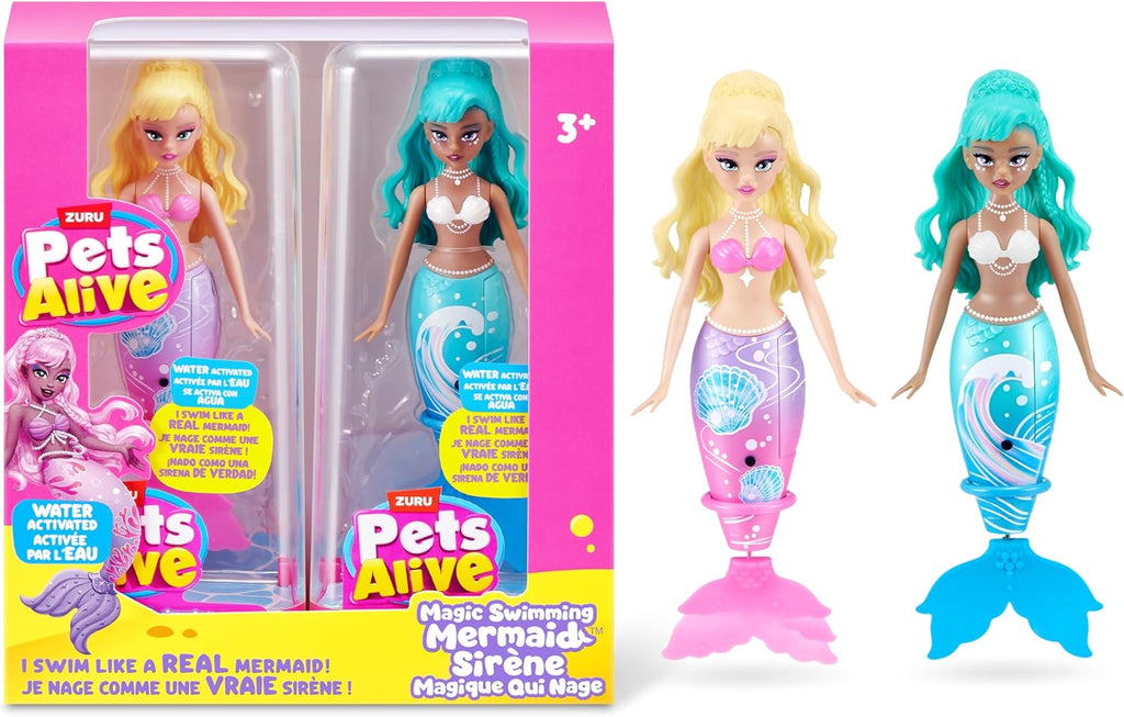Pets Alive ZURU - Sirena mágica de natación (estrella de mar y coral)