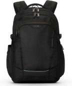 Targus Voyager EXP Mochila de viaje de 17 pulgadas, mochila expandible para laptop de 27L a 30 L, apta para puntos de control TSA, resistente al agua, bolsillo con bloqueo RFID, se adapta a portátiles
