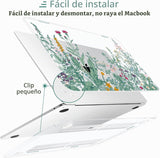 TWOLSKOO Funda para MacBook Air M4 de 13.6 pulgadas Versión 2025-20...