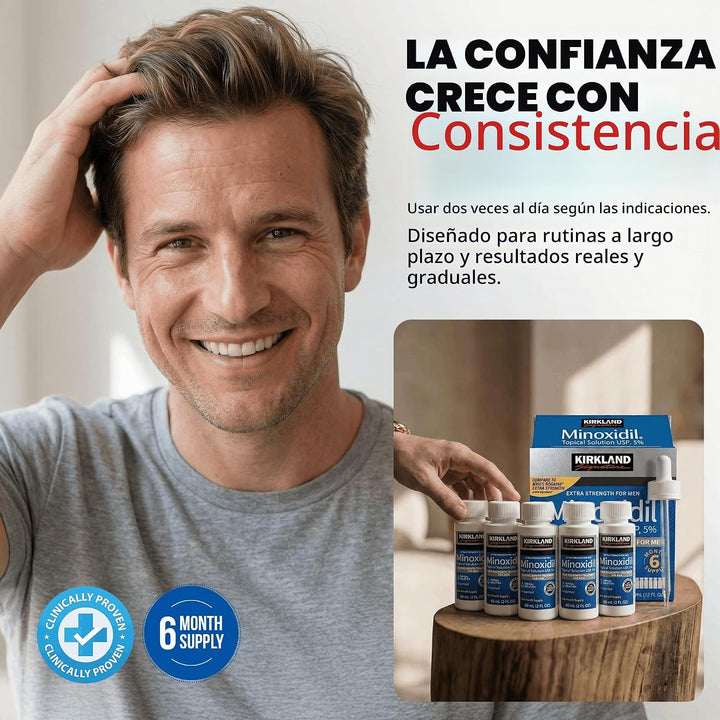 Minoxidil - Tratamiento líquido extra fuerte para el crecimiento de...