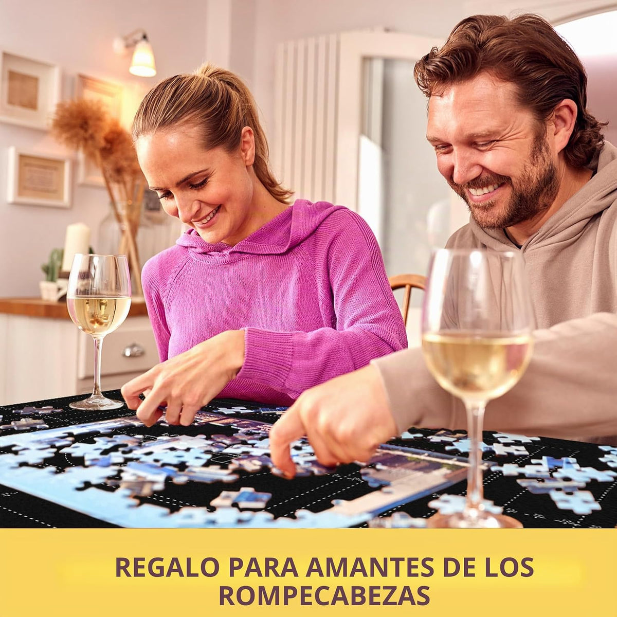 Tapete de rompecabezas enrollable para rompecabezas de hasta 2000, 1500, 1000, 500 piezas grandes y portátiles para guardar la mesa, cubierta de rompecabezas con bandejas clasificadoras, bolsa de