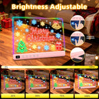 Tablero de dibujo LED con 13 efectos de luz, 16 pulgadas, recargable, para garabatos LED, con colores, tableta de dibujo con luz de neón, regalos para niños, ideas de regalo de Pascua