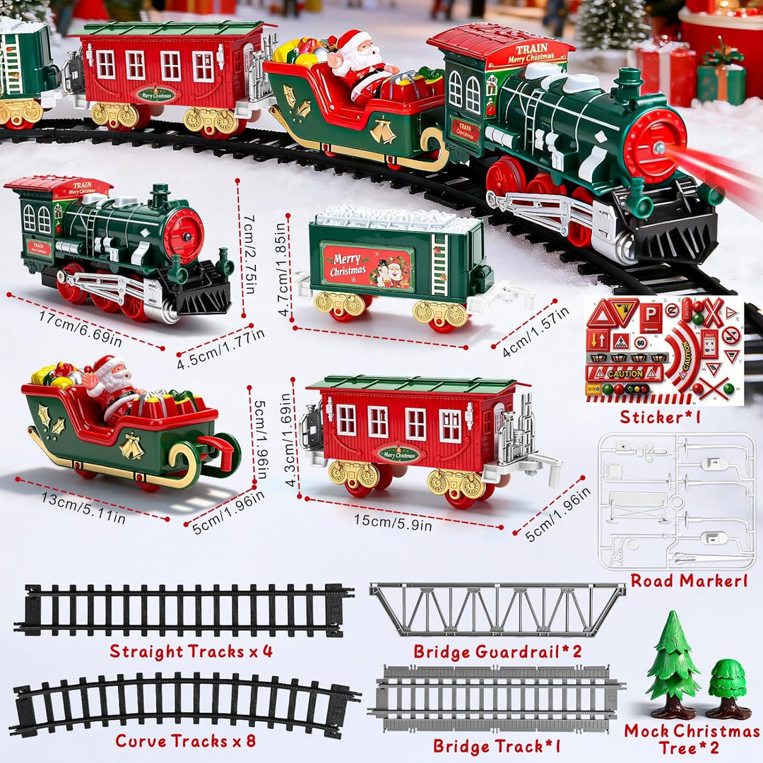 Juego de tren para niños pequeños árbol de Navidad juegos