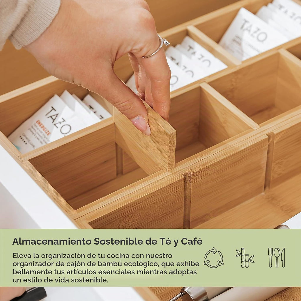 Organizador de bolsas de té y cápsulas de café, pequeño