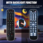 Nuevo control remoto de voz de retroiluminación V6 Plus, compatible con vSeeBox V6 Plus Control remoto por voz Bluetooth inteligente