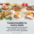 Hamilton Beach Apilador de sándwiches rápido y personalizable
