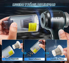 Aspiradora de Mano Inalámbrica-3 en 1 Aspiradora de Coche de Alta Potencia-Motor Sin Escobillas 12000PA, Aspiradoras de Súper Poder de Succión-Cable-Pequeña, Portátil y Recargable para Coche