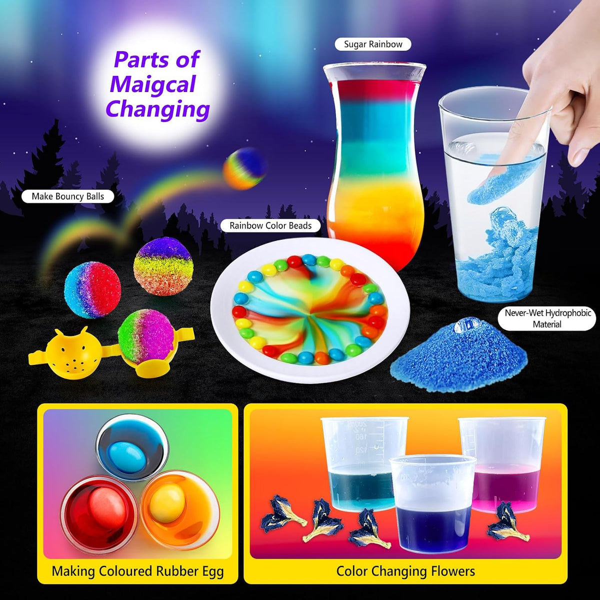 Kit de ciencia UNGLINGA para niños con 212 experimentos fáciles