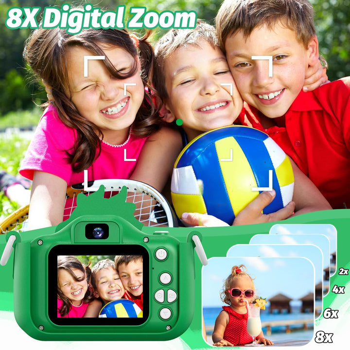 Goopow - Cámara selfie digital para niñas de 3 a 9 años, juguete de...