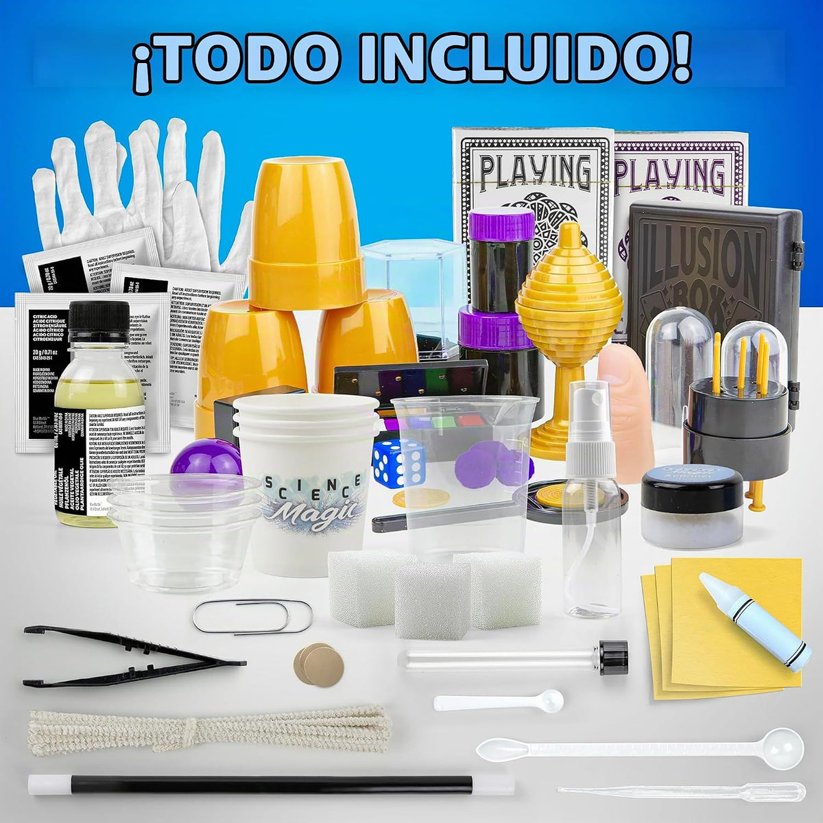 Kit de magia épica de National Geographic con más de 175 trucos para niños
