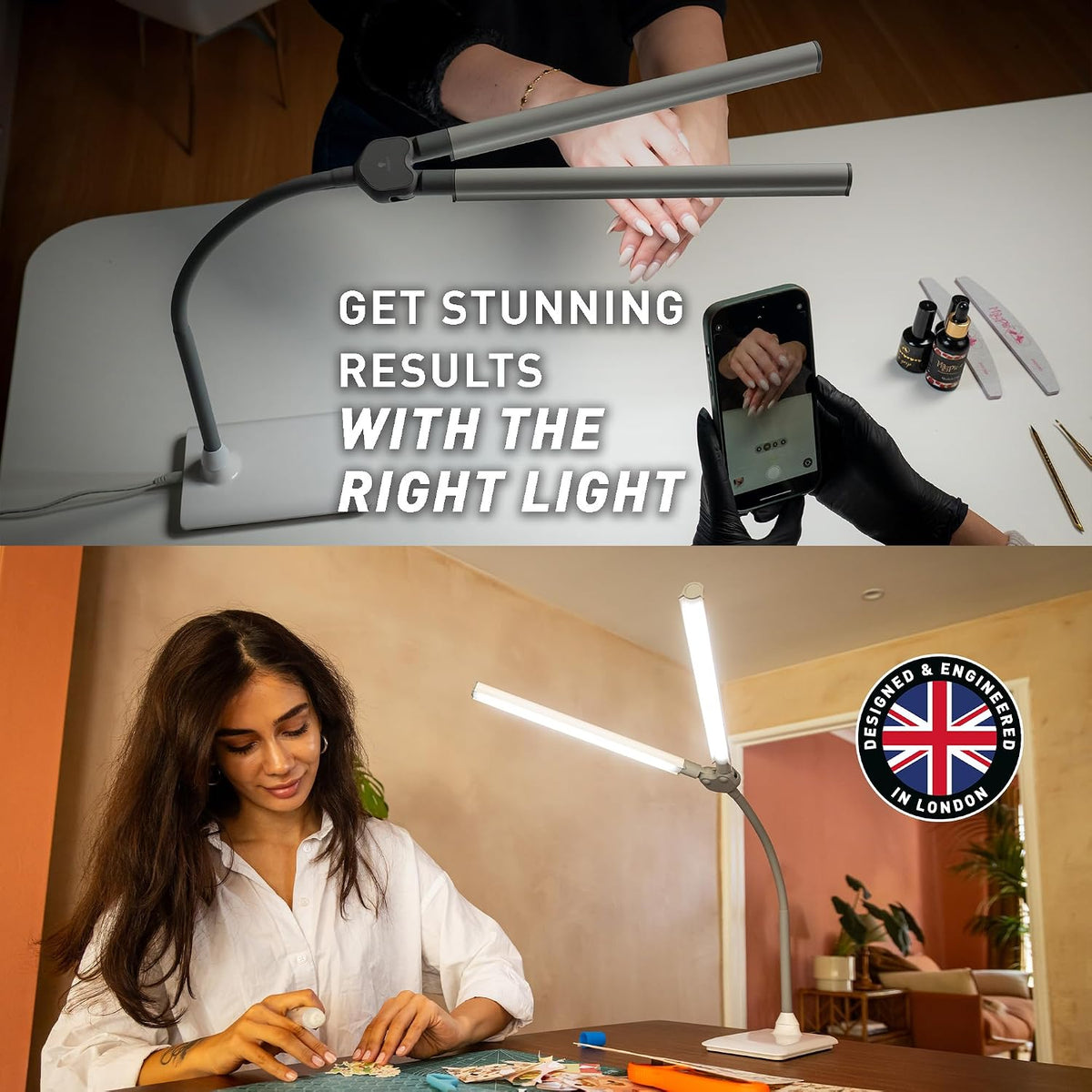 Lámpara daylight DuoPro - Lámpara de trabajo LED de doble sombra