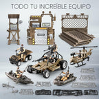Juguetes 86 en 1 para hombres del ejército para niños 4-7, 6-8, 8-12, base militar, camión