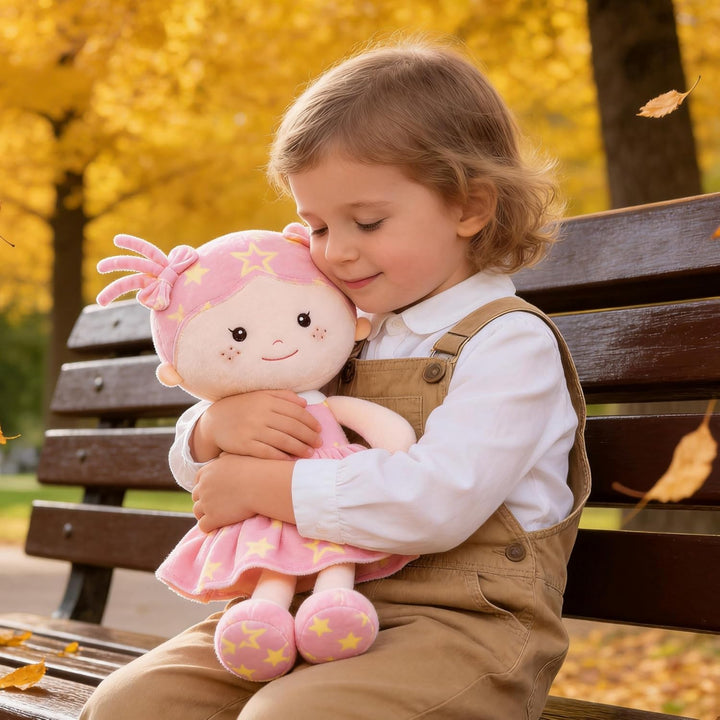 Onetoo First Baby Doll - Muñeca de felpa para niñas, muñeca de trap...