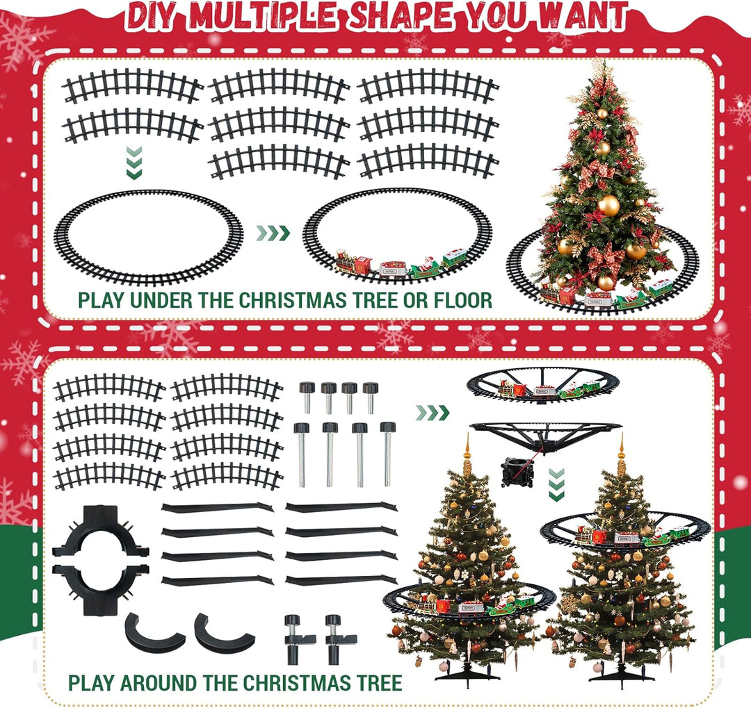 Juego de tren de Navidad Juguetes de tren colgante