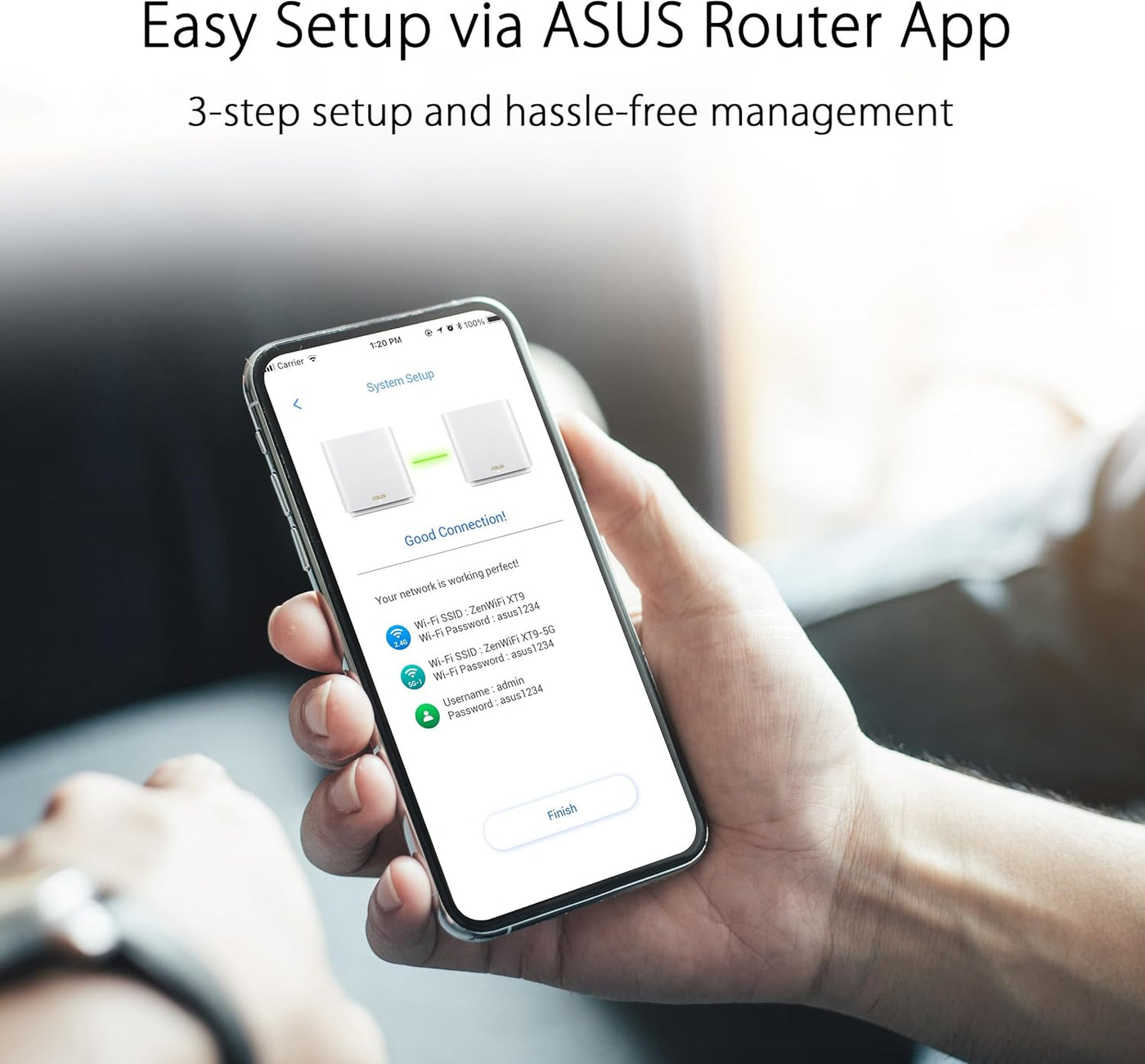 ASUS ZenWiFi XT9 AX7800 Tri-Band WiFi6 Mesh WiFiSystem (1 paquete),...