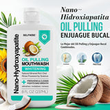 Enjuague bucal blanqueador con nano-hidroxiapatita y oil pulling pa...