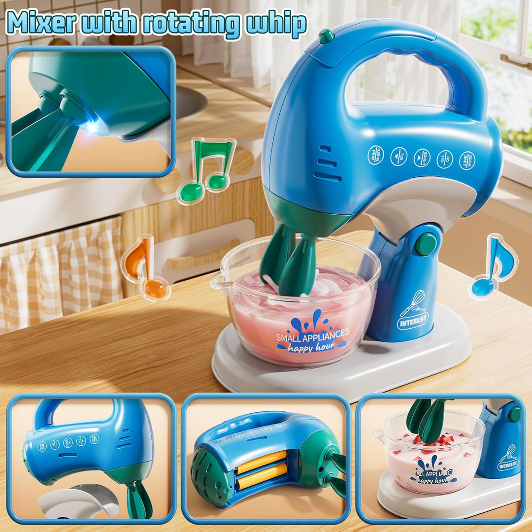 PEADUCK Juego de electrodomésticos de cocina 3 en 1 para niños, jug...