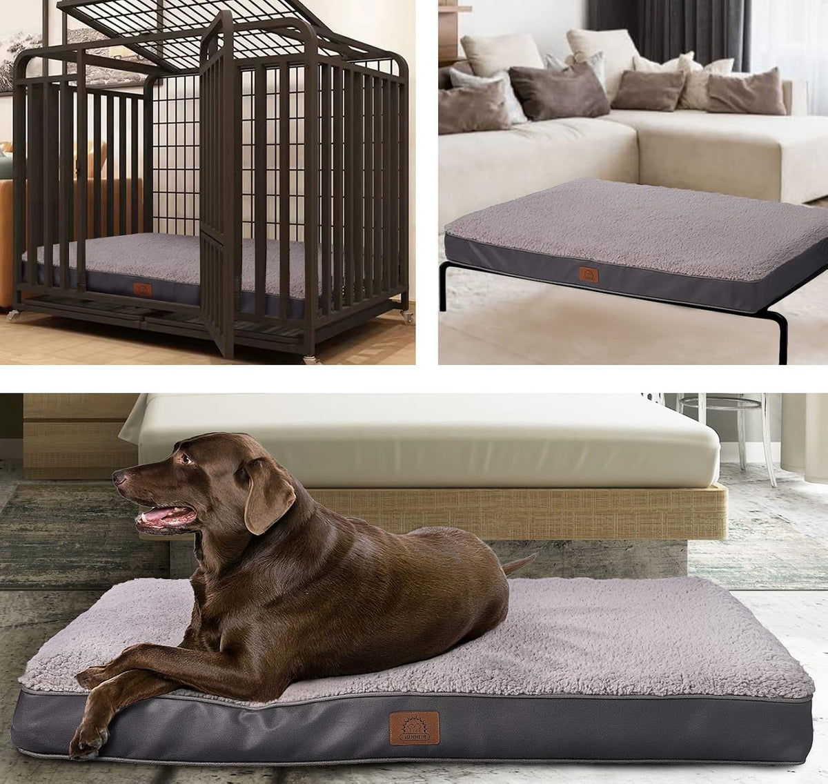 Cama ortopédica lavable para perros medianos, cama grande