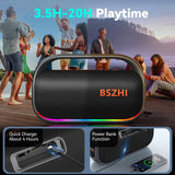 BSZHI Altavoz Bluetooth de 80 W (máximo de 120 W) Fuerte, Altavoces...