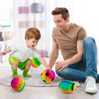 Juego de 4 Pelotas Deportivas Arcoíris, Set de Pelotas Inflables Multi-Deportes de 8.5 pulgadas