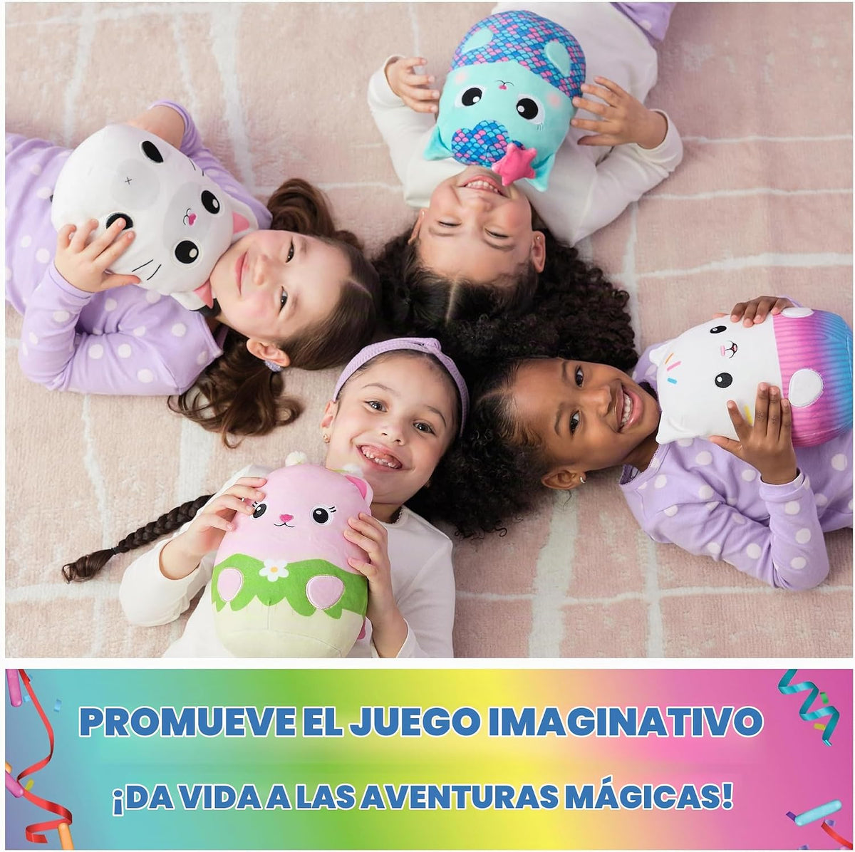 Gabby's Dollhouse - Juguete de peluche oficial de Pandy Paws de 12 pulgadas