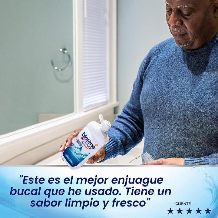 Enjuague bucal Biotene para boca seca, refresca el aliento y tratam...