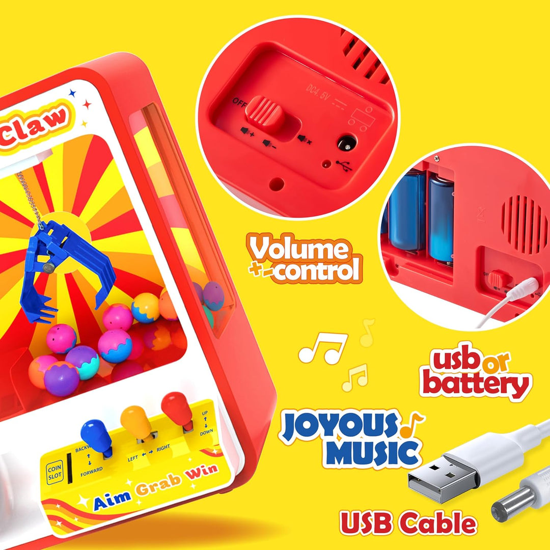 JOYIN Claw Machine - Juguete de arcade con luz LED y