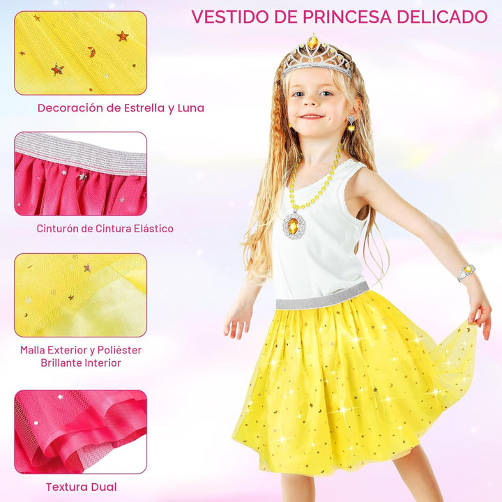LJZJ Princess Dress Up Toys &amp; Jewelry Boutique, Girls Role Play...
