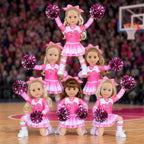 ZITA ELEMENT Ropa y Accesorios de Porrista Rosa para Muñeca de 18 pulgadas