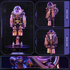 Rompecabezas 3D para adultos, juego de construcción de astronautas espaciales, rompecabezas de astronauta de metal 3D, manualidades, decoración de escritorio, más de 154 piezas, regalo coleccionable genial para adultos