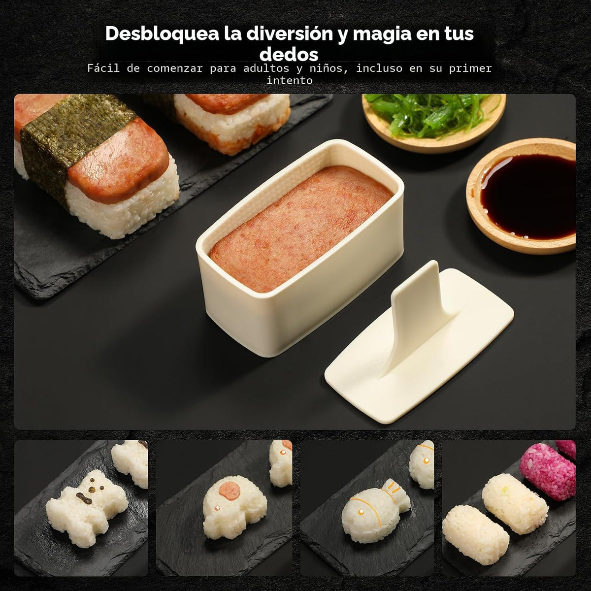 Delamu Sushi Making Kit 27 en 1 [Padre-Hijo] Sushi Kit
