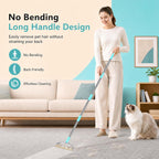 Rastrillo para Alfombras Ultra Largo de 63'' de Servicio Pesado - Removedor Eficiente de Pelo de Mascotas para Alfombras, Tapetes y Muebles, Raspador de Alfombras de Limpieza Profunda, Herramienta