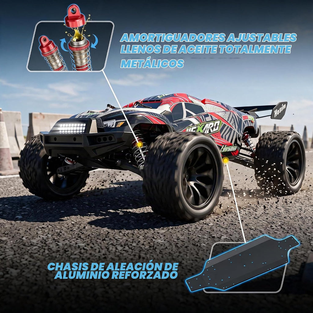 Hosim Coches RC sin escobillas 1:8 para adultos 50+MPH, VEXARO Hobby RC