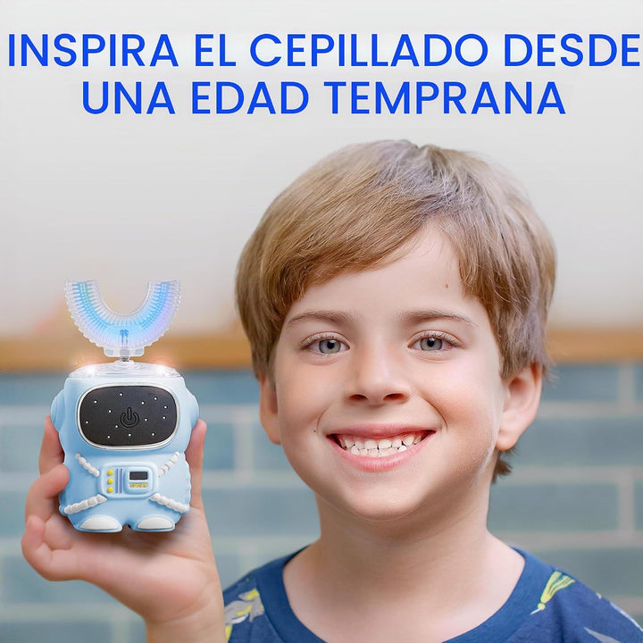 Bendi Cepillo de dientes eléctrico en forma de U para niños de 2 a...