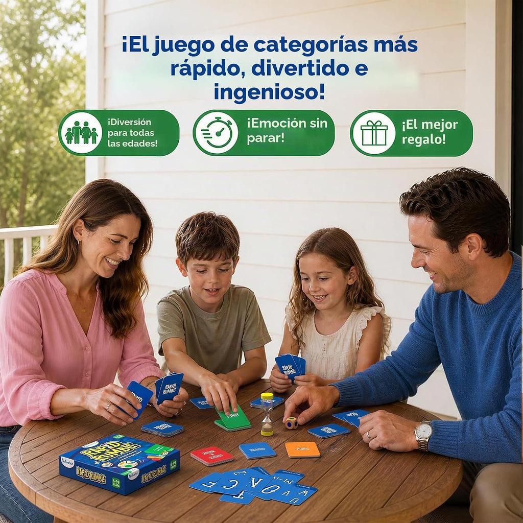 Skillmatics Rapid Rumble - Divertido juego de mesa y cartas, regalo para