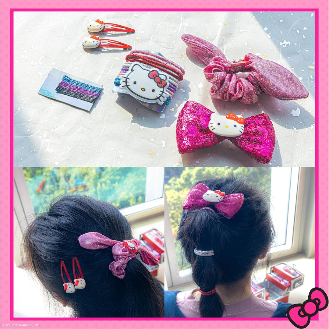 Estuche de Maquillaje Cosmético Hello Kitty Train Case Incluye Bril...