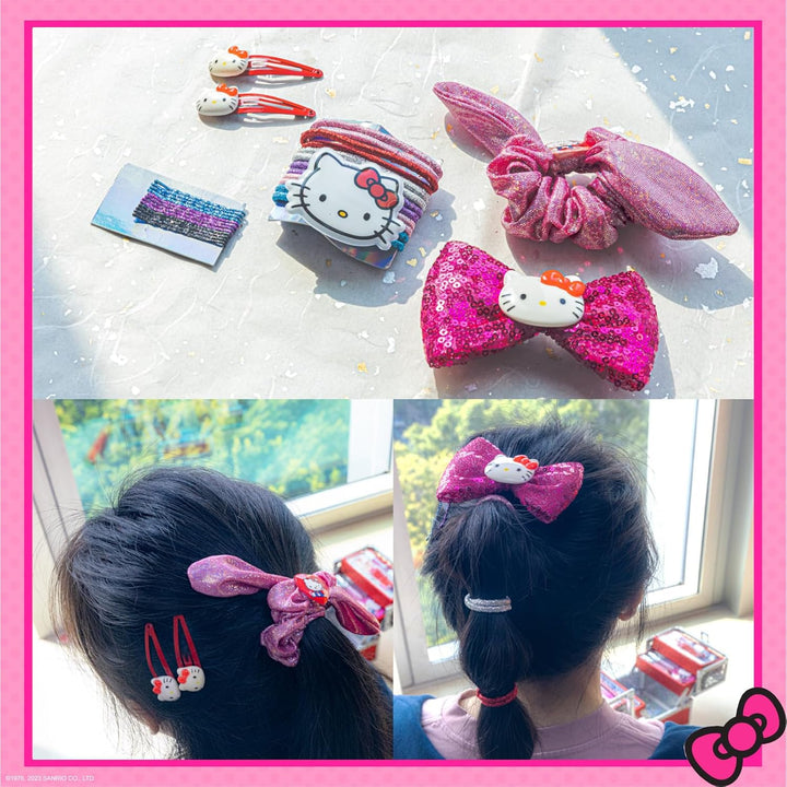 Estuche de Maquillaje Cosmético Hello Kitty Train Case Incluye Bril...
