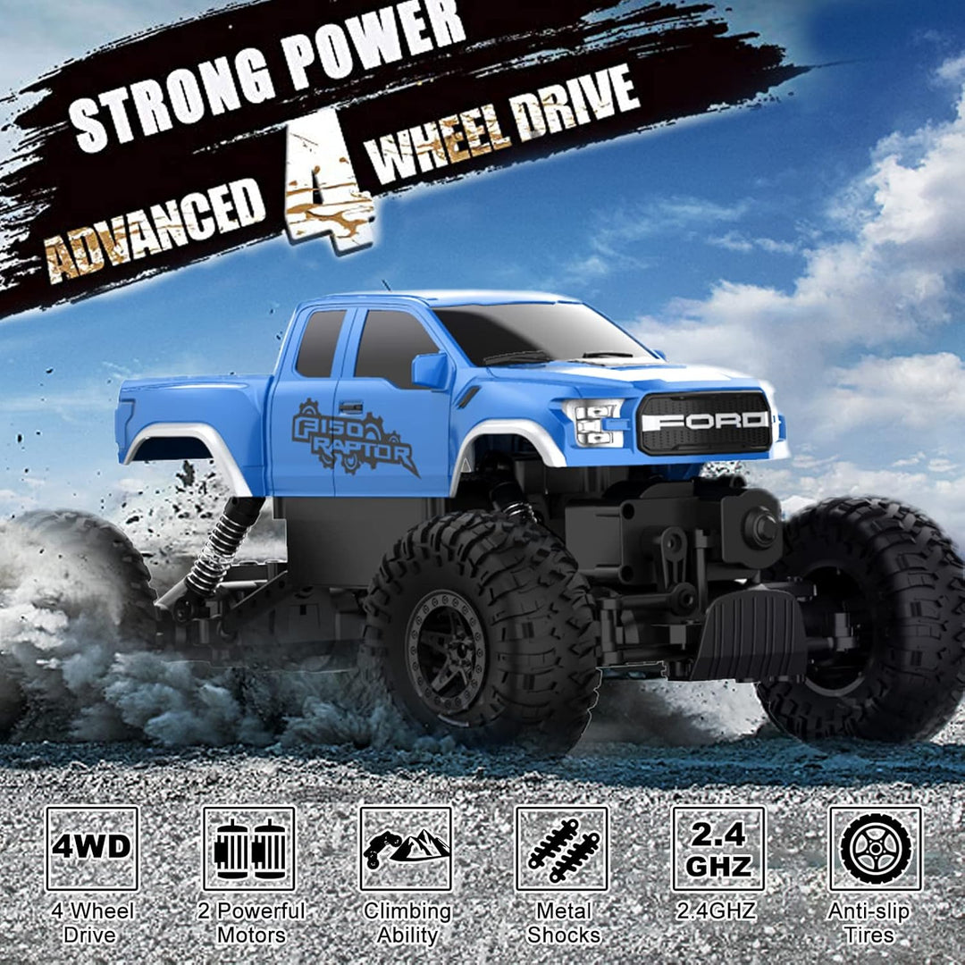 DOUBLE E Ford Raptor F150 Coche de Control Remoto 4WD Camiones Mons...