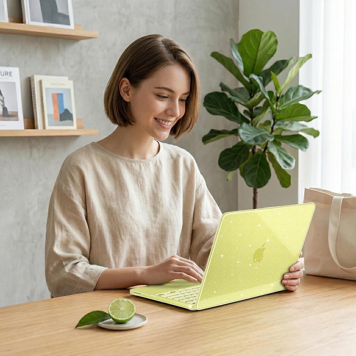 MEEgoodo Funda con purpurina para MacBook Neo de 13 pulgadas versió...