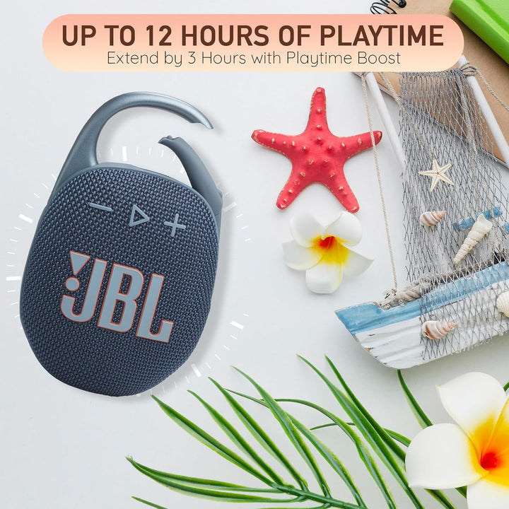 JBL Altavoz Bluetooth portátil Clip 5, IP67 impermeable y a prueba...