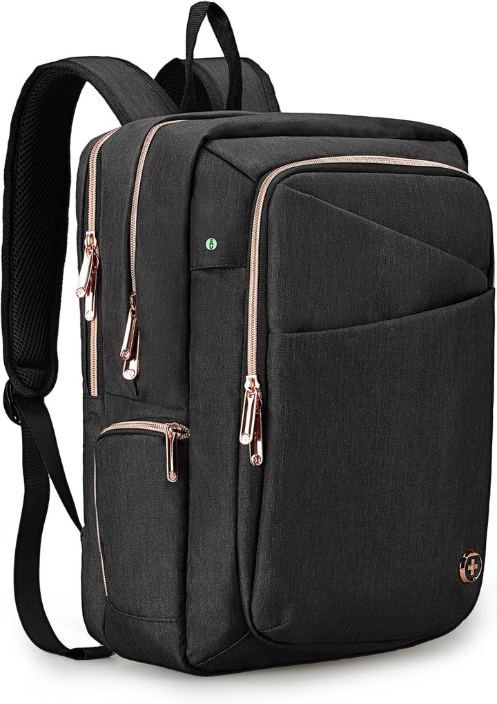 Swissdigital - Mochila de diseño para laptop de negocios para mujer...