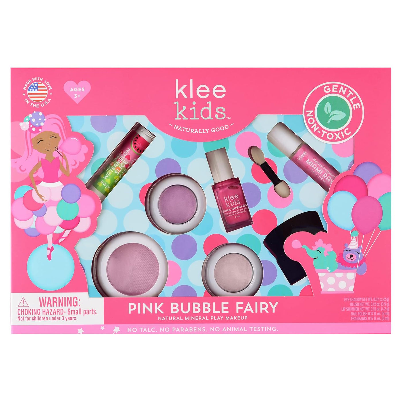 Luna Star Naturals Klee Kids Deluxe Play - Kit de maquillaje suave...