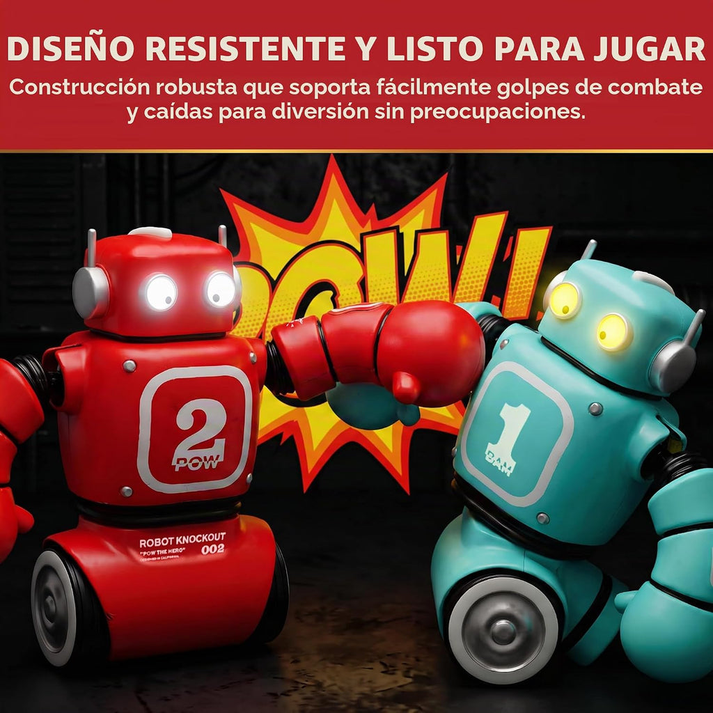 FAO Schwarz RC Robot Knockout Control Remoto Boxeo Set, 2 Robots de Lucha