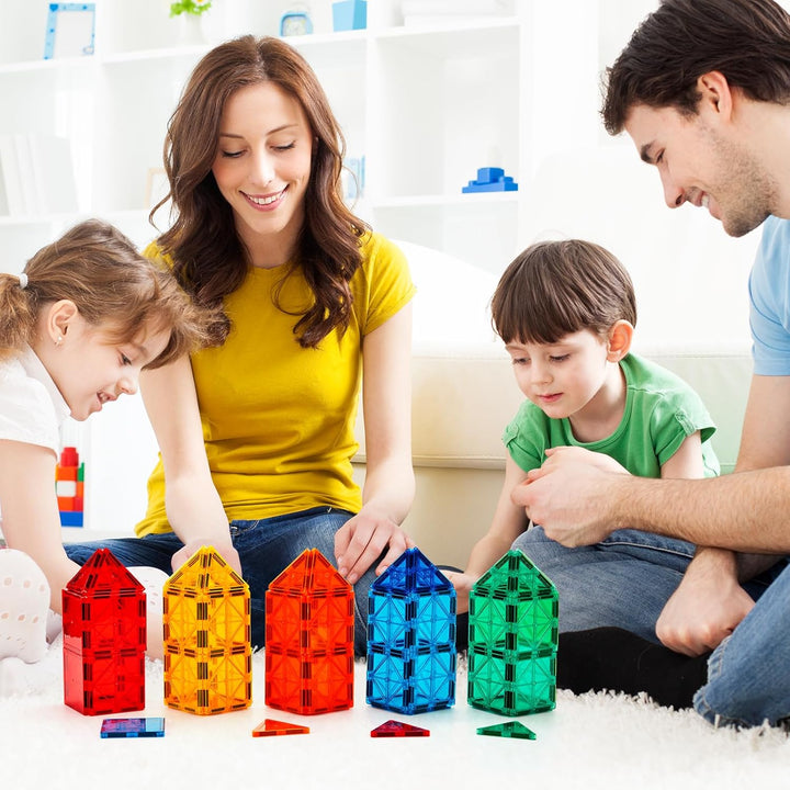 FNJO Azulejos Magnéticos, Juego de Construcción con Imanes, Set de...