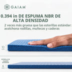 Gaiam Tapete de yoga grueso, esterilla de ejercicio y fitness con correa de