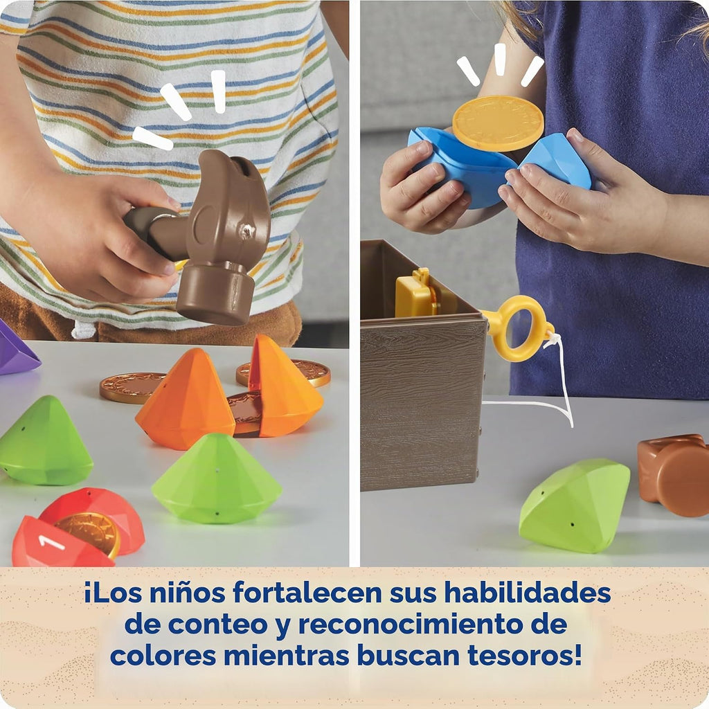 Learning Resources Cofre del tesoro sorpresa de gemas