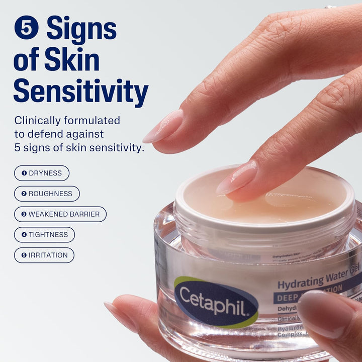 Cetaphil Gel de agua restaurador de piel de hidratación profunda co...