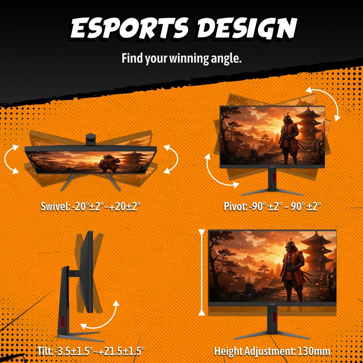 AOC Q27G4SMN Monitor para juegos Mini-LED de 27", QHD 2560×1440...